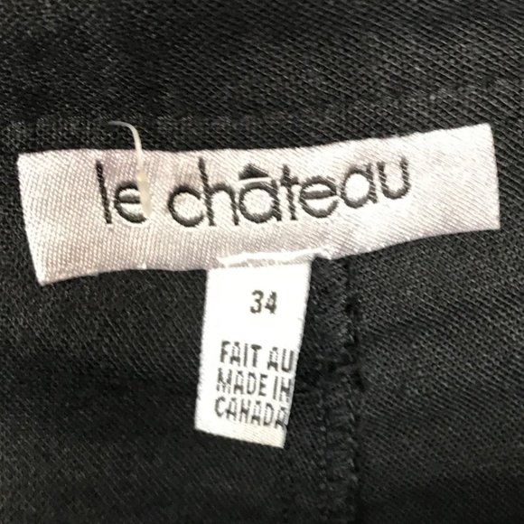 Le Chateau Black Linen Blend Shorts - Picture 3 of 4